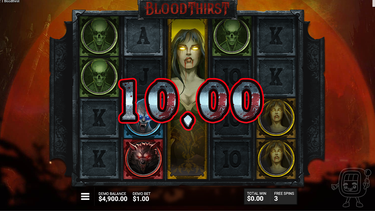 bloodthirst free spins bonus