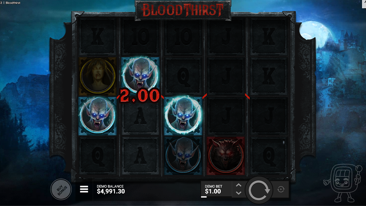 bloodthrist slot gameplay