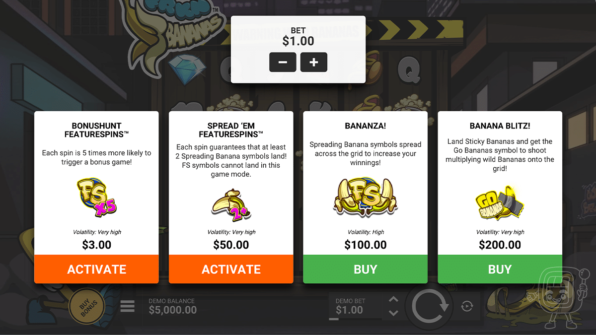 frkn bananas bonus buys