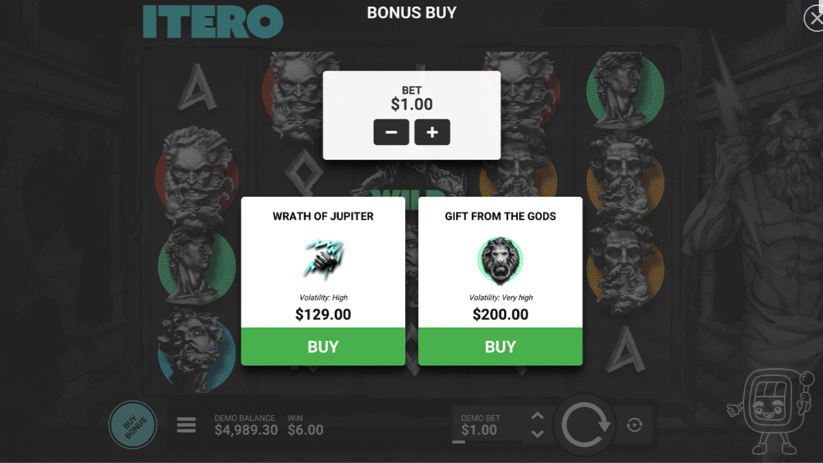 itero bonus buy options