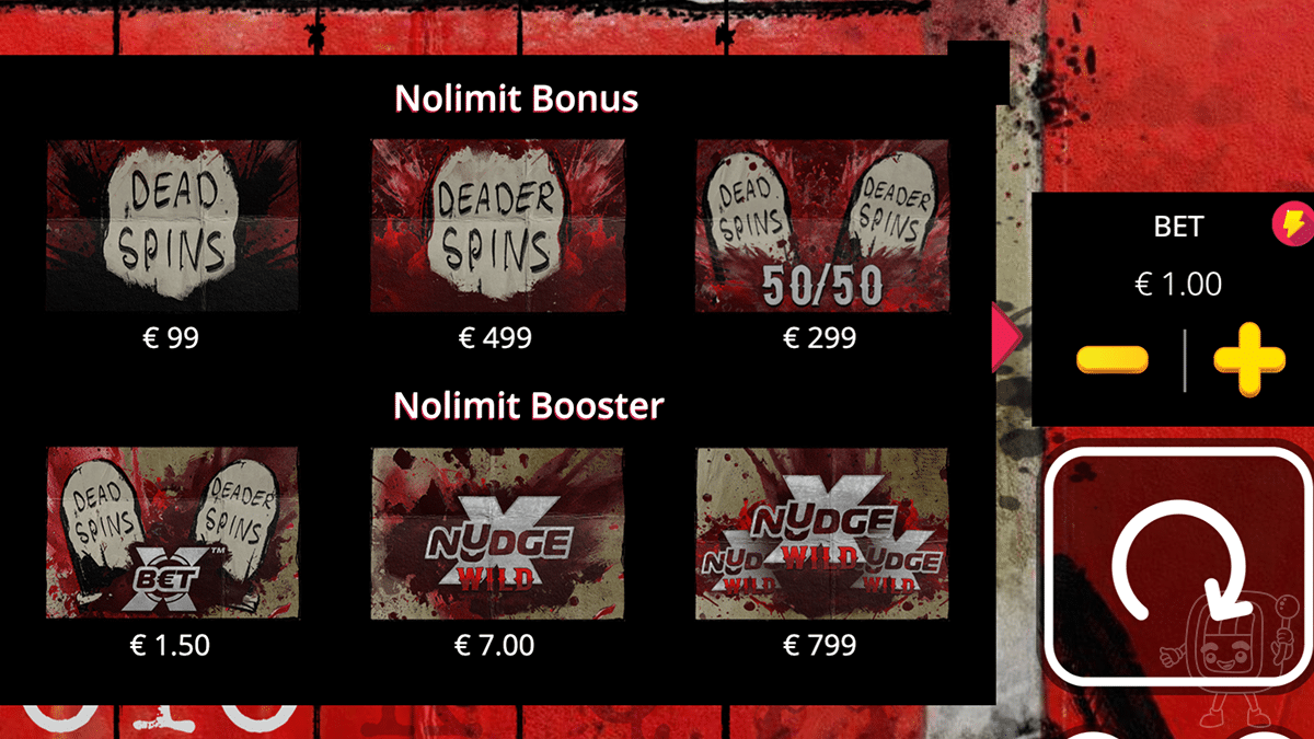 dead dead or deader nolimit bonus buy options