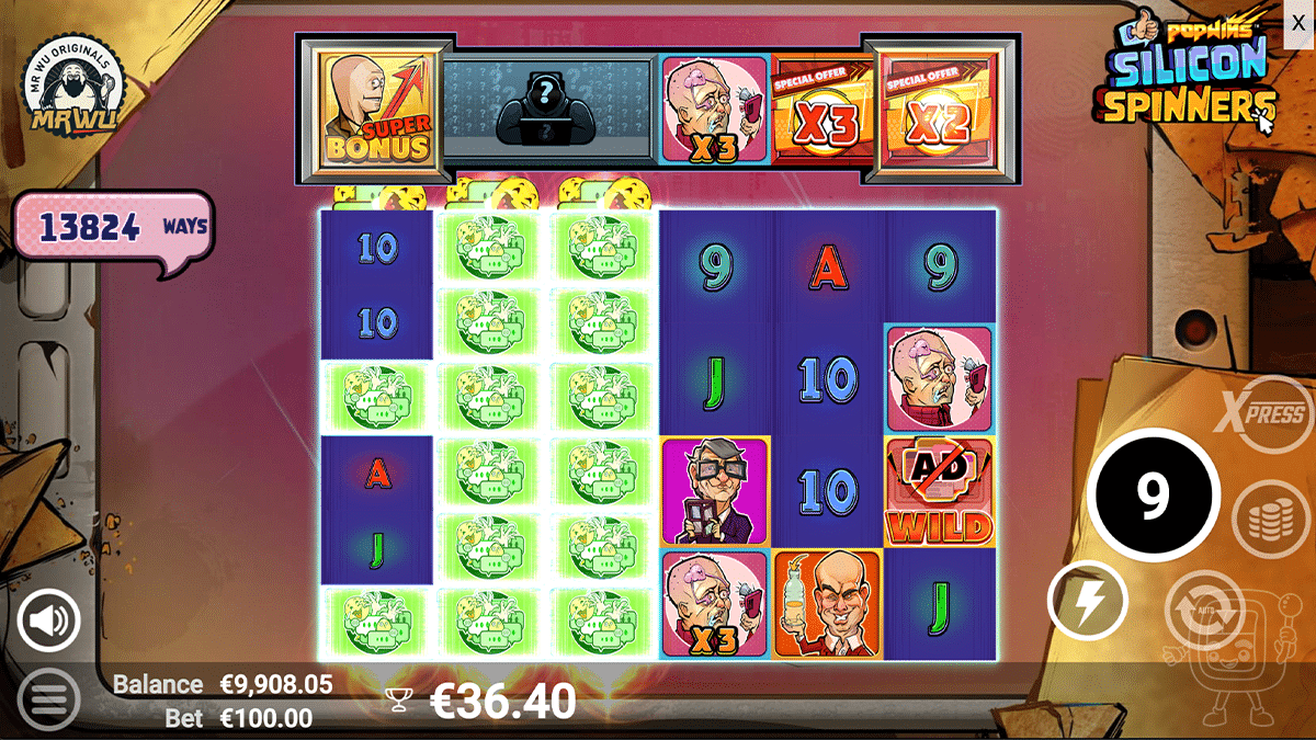 silicon spinners slot bonus