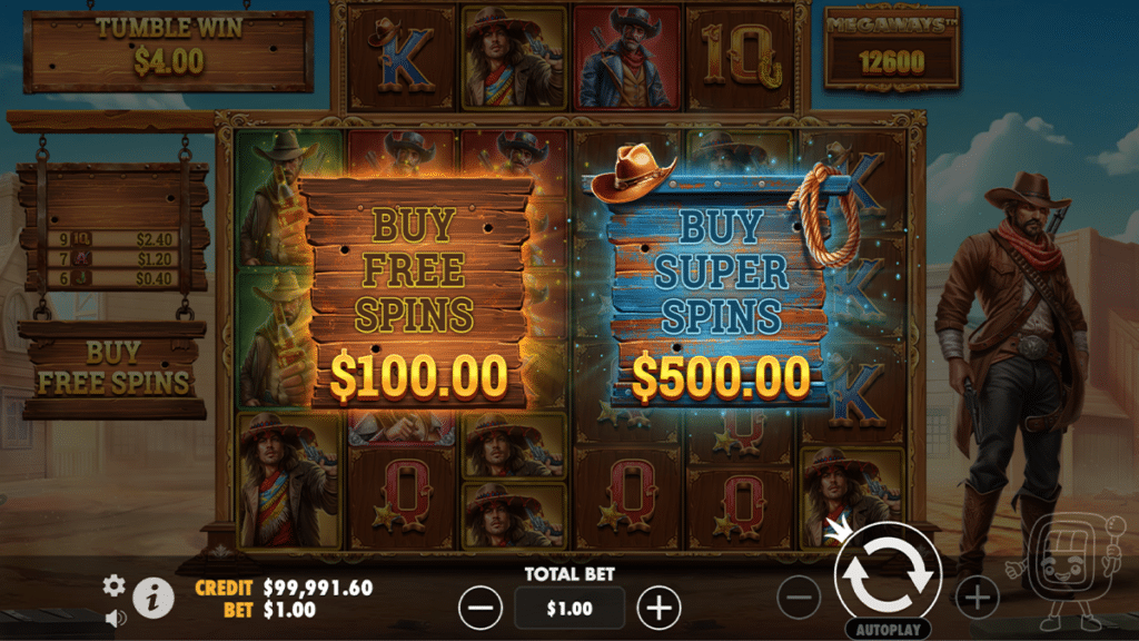 bandit megaways bonus buy options