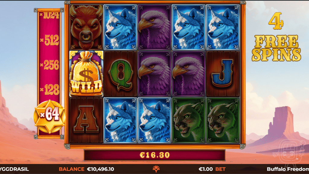 buffalo freedom slot bonus feature