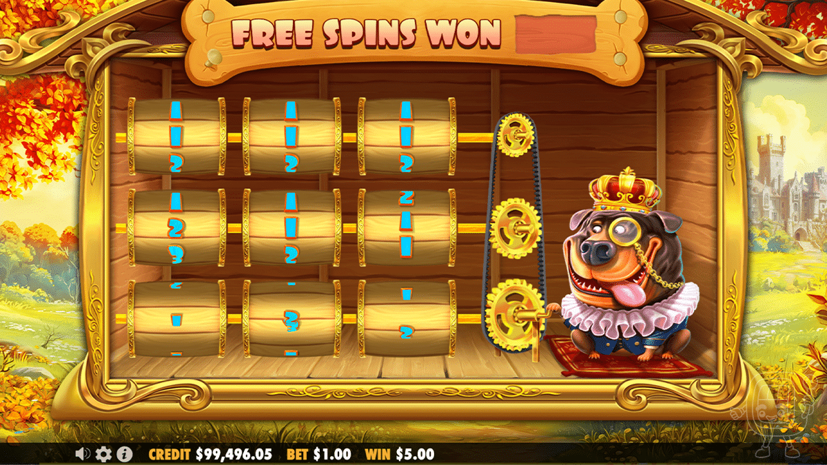 the dog house royal hunt number of free spins in the bonus