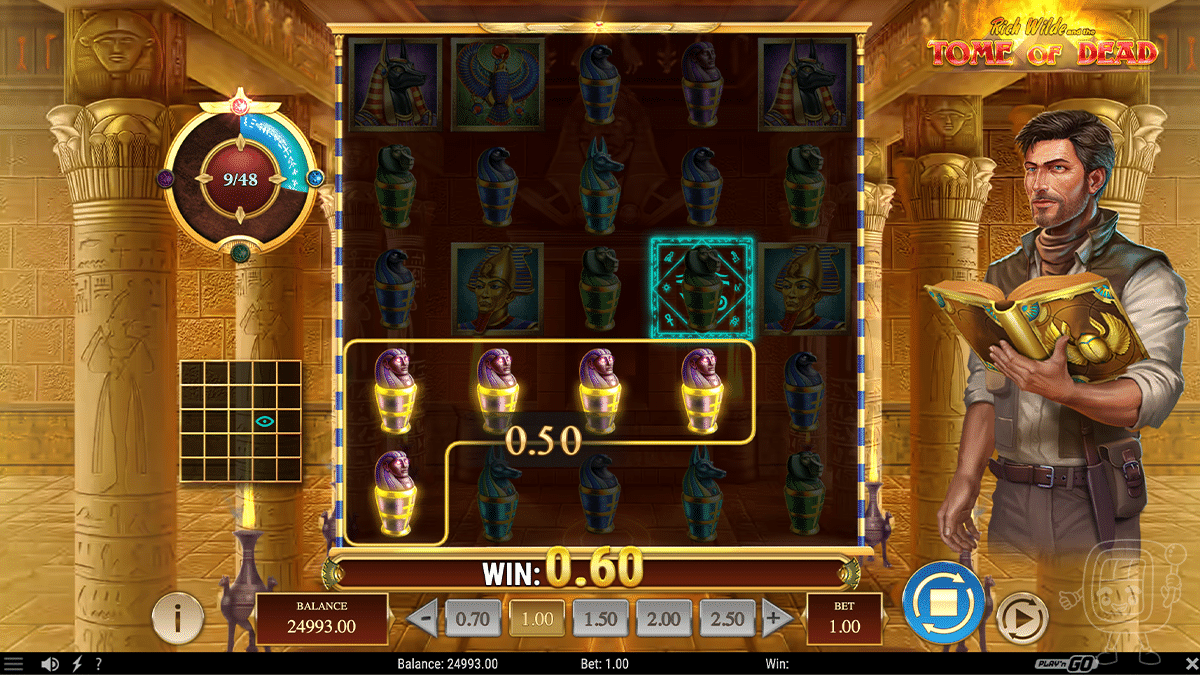 tome of dead slot gameplay