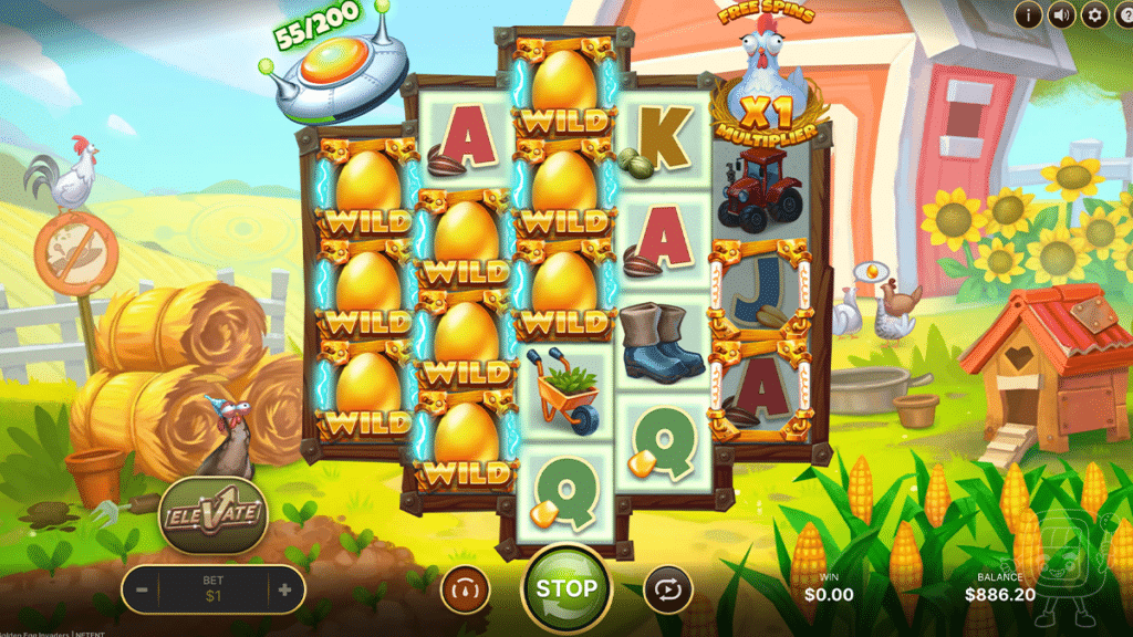 Golden Egg Invaders eggs