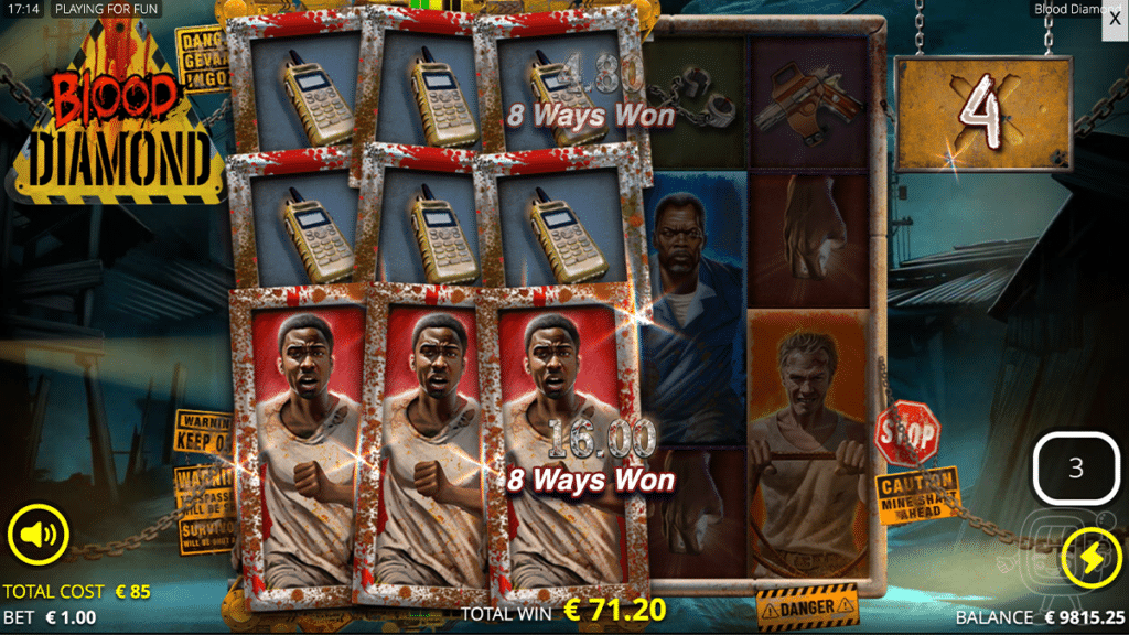 blood diamond slot bonus opression spins