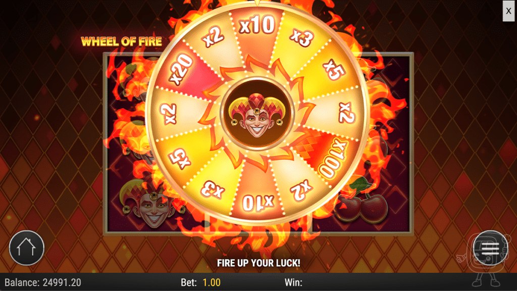 fire joker 100 wheel of fire