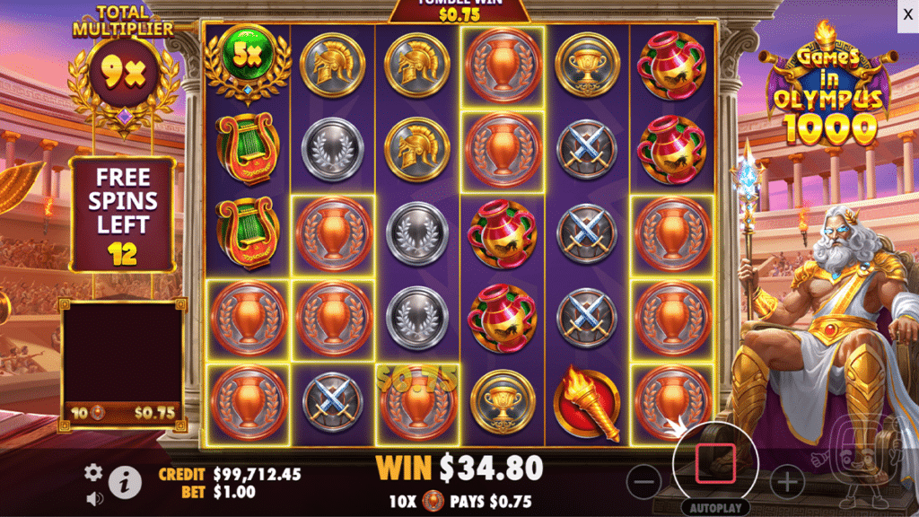 games in olympus 1000 slot free spins bonus