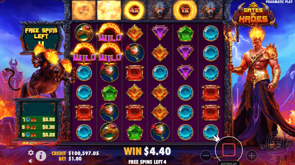 gates of hades slot free spins bonus