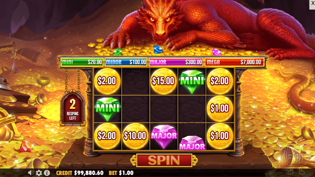 sleeping dragon slot respin bonus