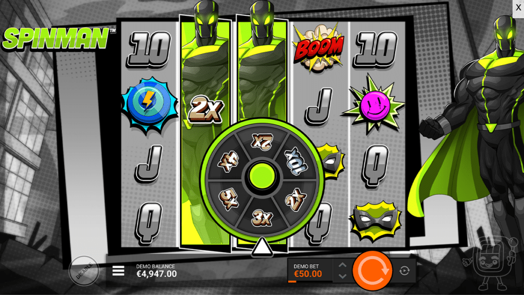 spinman slot multipliers