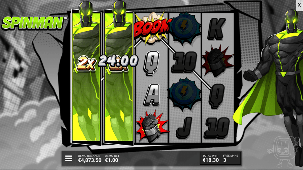 spinman slot power surge bonus