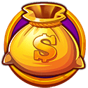 Golden Money Bag Symbol