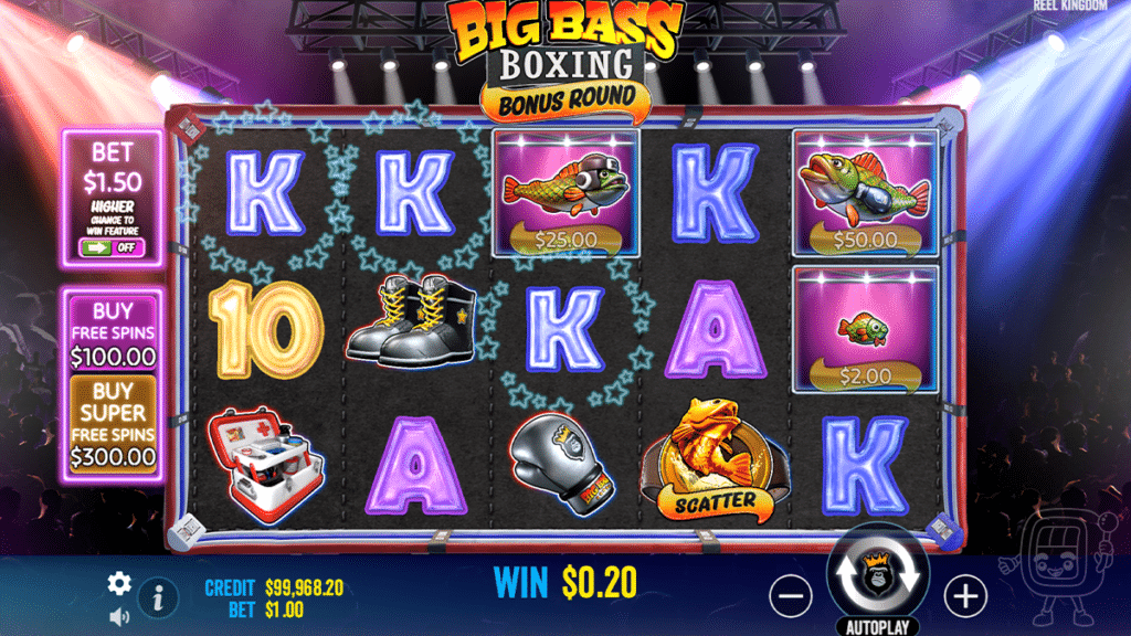 big bass boxing bonus round slot gameplay