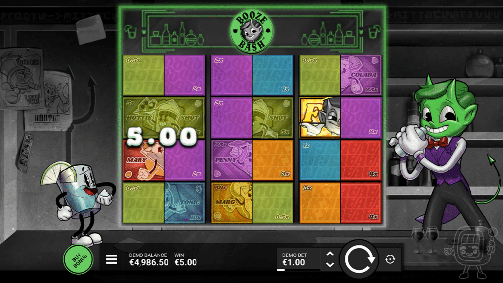 booze bash slot gameplay