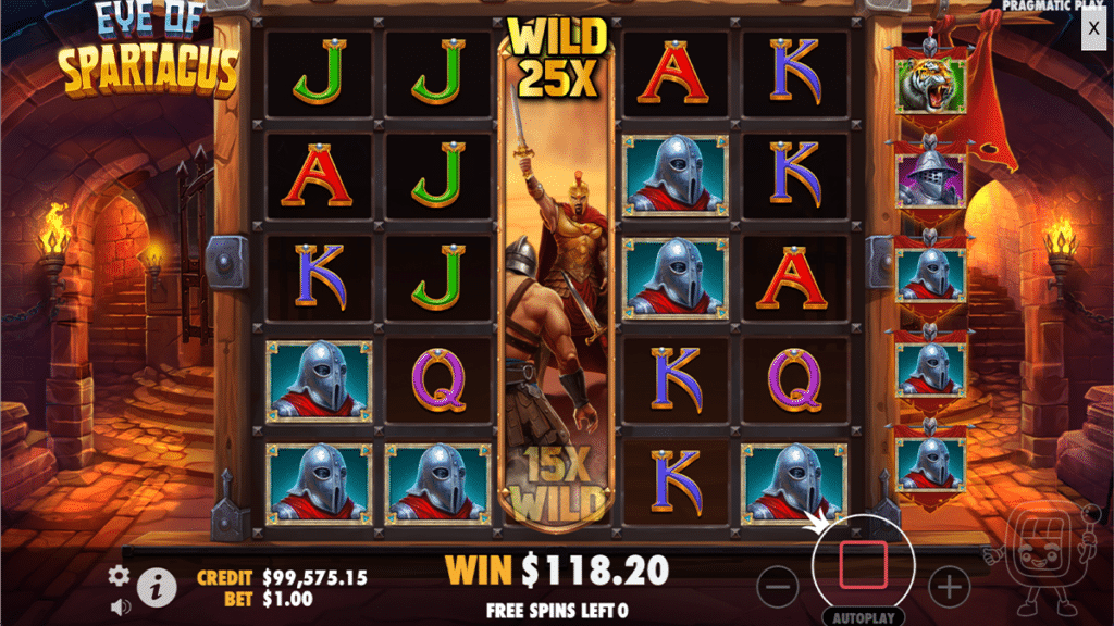 eye of spartacus slot super free spins bonus