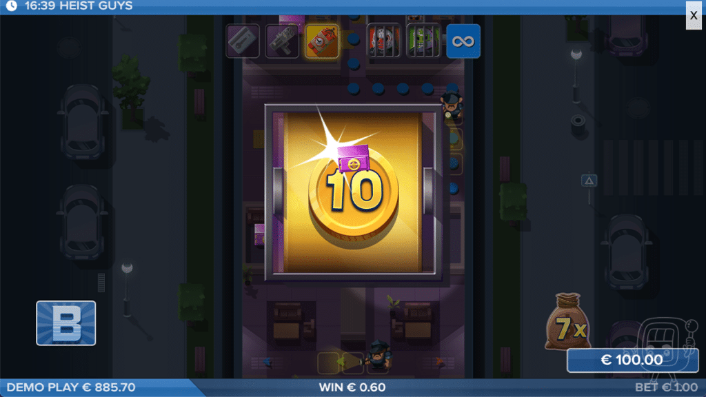 heist guys slot elk studios bonus collect feature