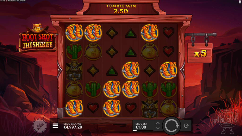 hoot shot the sheriff slot gameplay