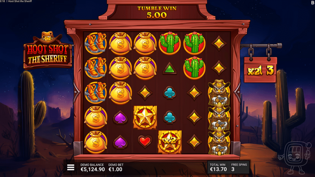 hoot shot the sheriff slot sheriffs hootout bonus game