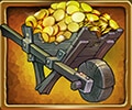 Wheelbarrow of Gold Symbol