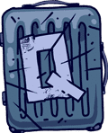 Suitcase with Q