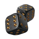 Black and Gold Dice