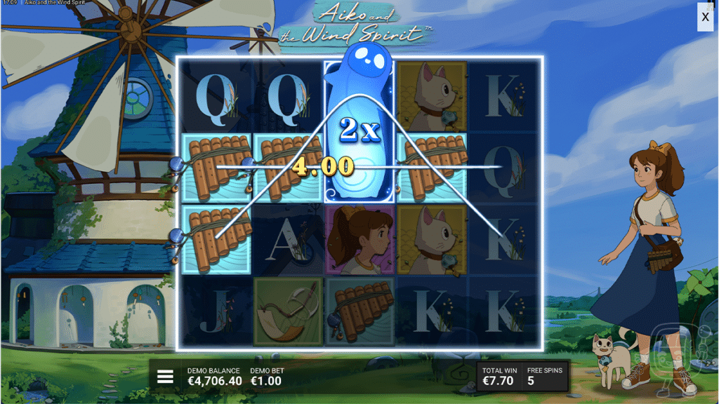 aiko and the wind spirit hacksaw gaming free spins bonus