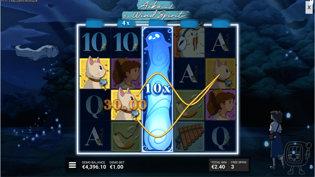 aiko and the wind spirit hacksaw gaming super free spins bonus