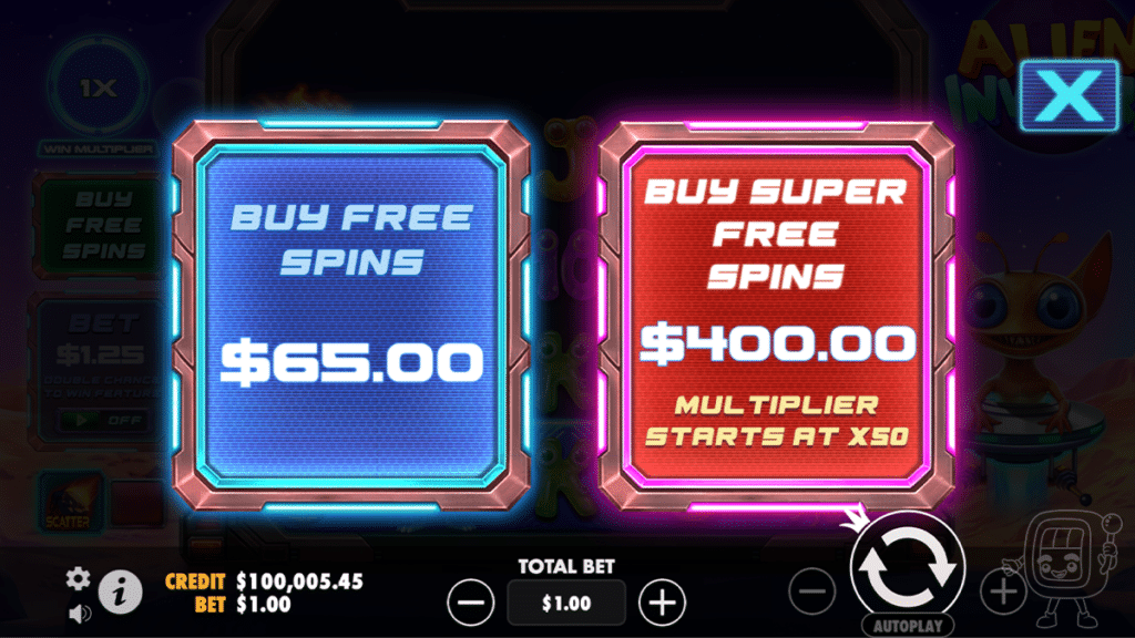 alien invaders slot pragmatic play bonus buy options