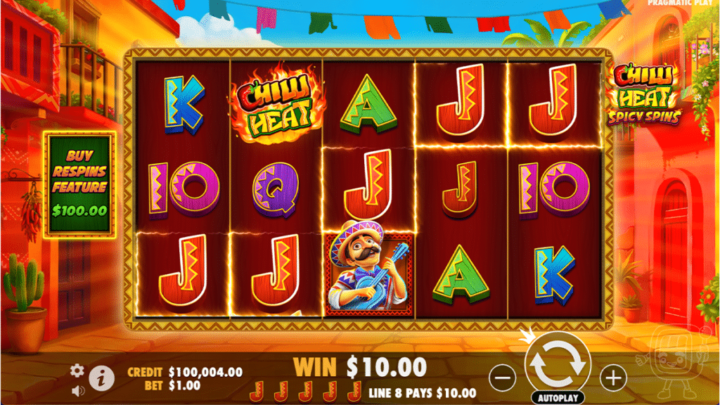 chill heat spicy spins slot free demo base gameplay