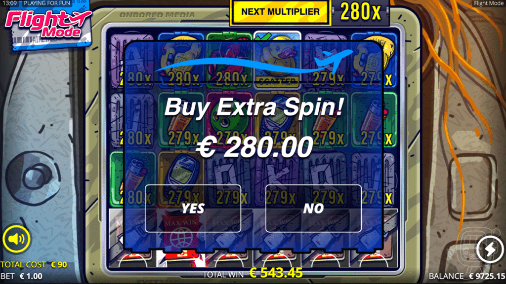 flight mode slot nolimit city buy extra spin