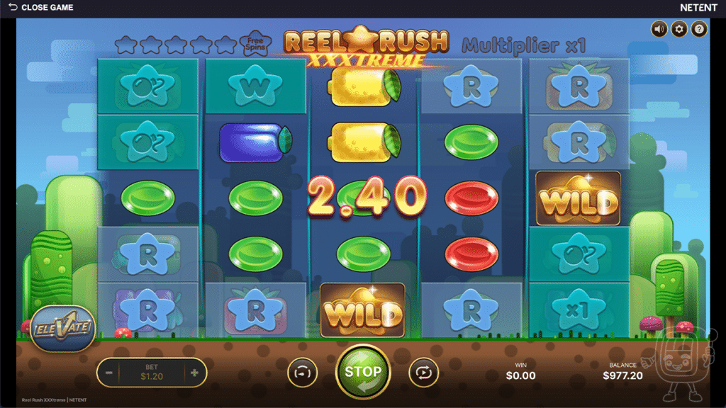 reel rush xxxtreme slot gameplay