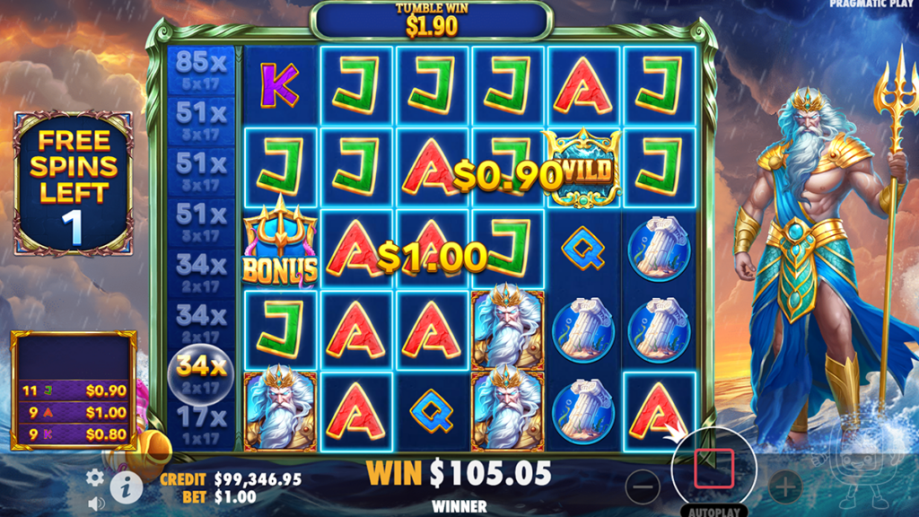 waves of poseidon slot super free spins
