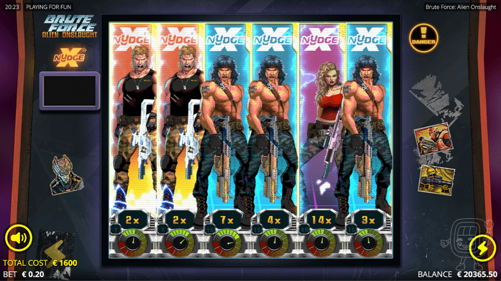 brute force alien onslaught slot full screen wilds