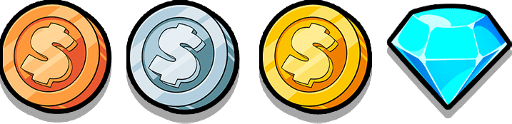 Le Zeus - Image showing the Coin and Diamond symbols