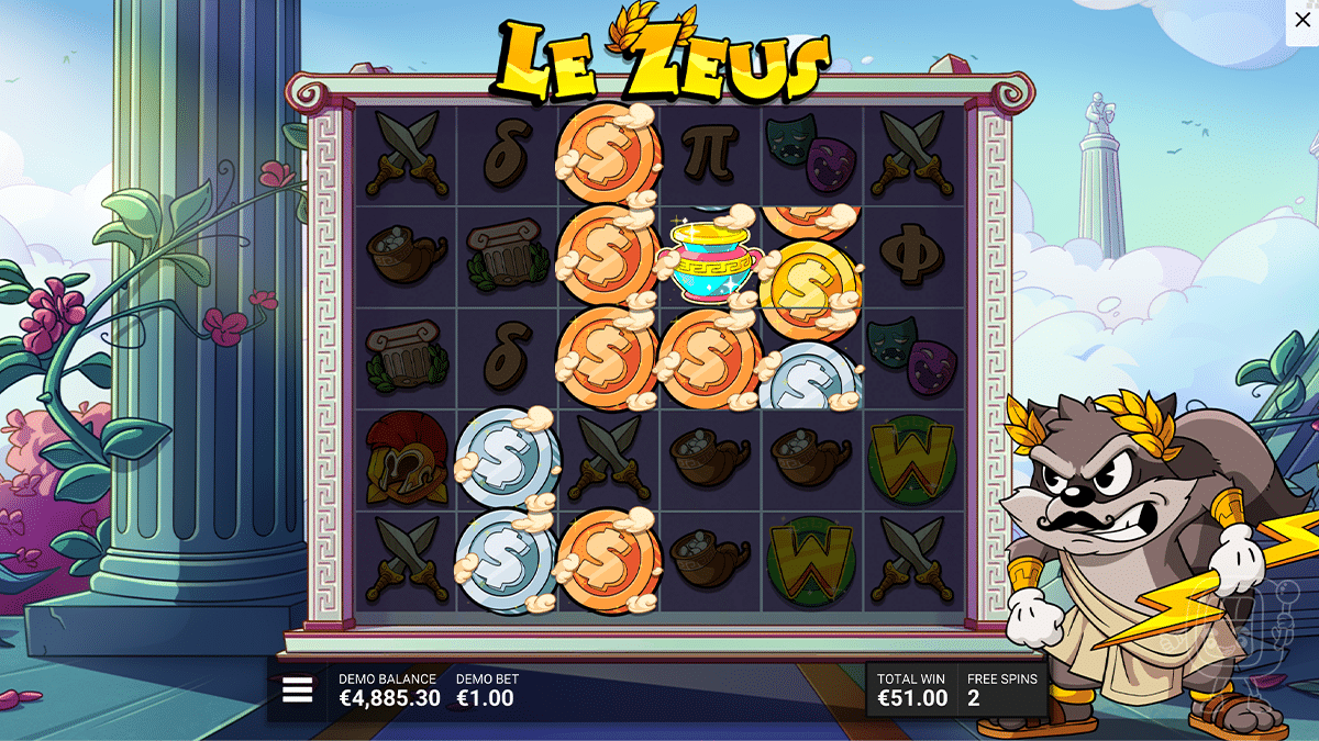 le zeus bolt and run bonus