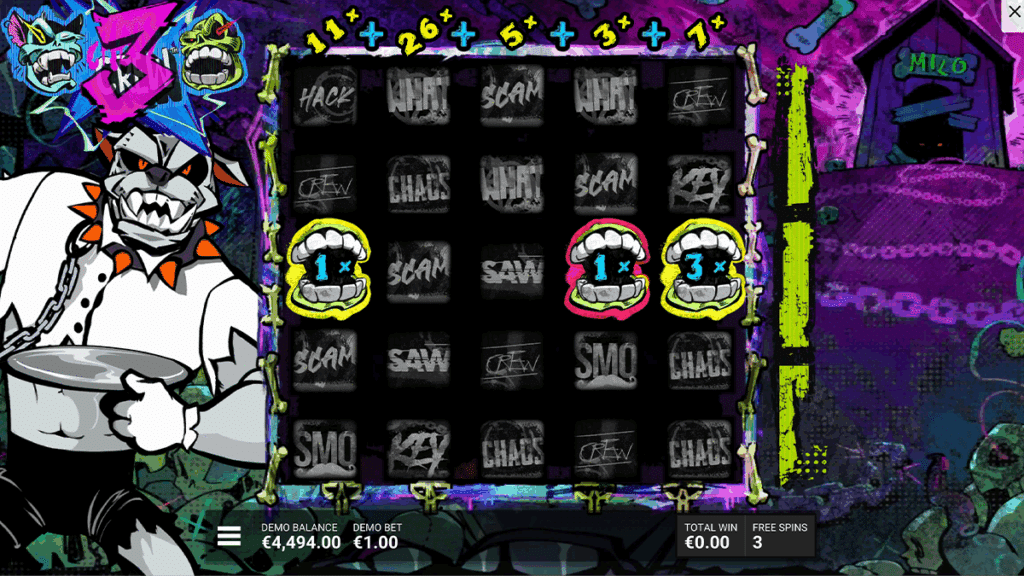 chaos crew free spins bonus